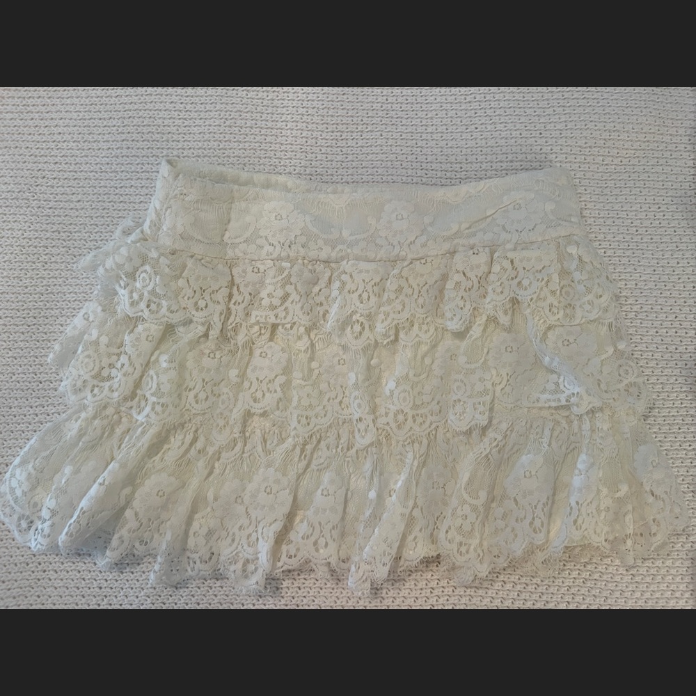 White Lace Skort